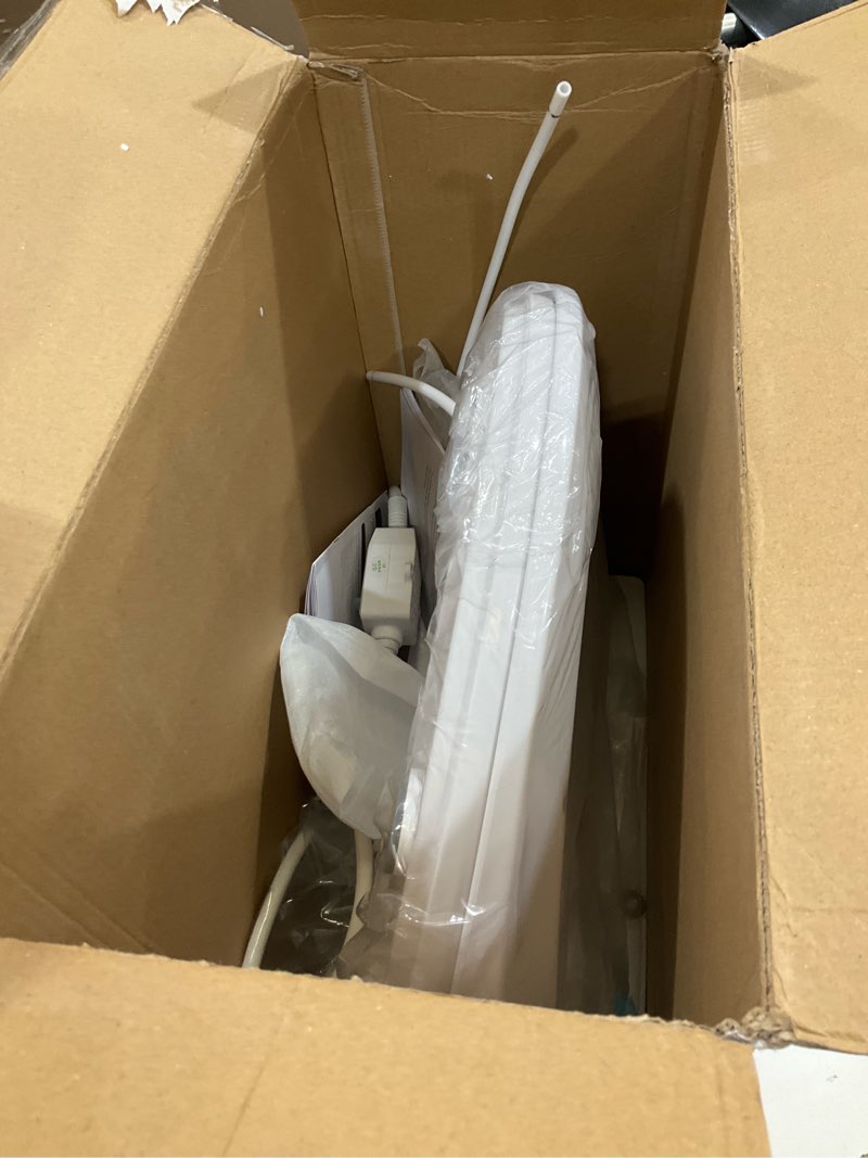 Condition photo showing Good Condition for Bidet Toilet Seat, Round, Smart Unlimited Warm Water, Electronic Heated Toilet Seat with Remote Control, Turbo Wash, Dryer, Rear and Front Wash, Slow Closes, Night Light, White, 102DS-W