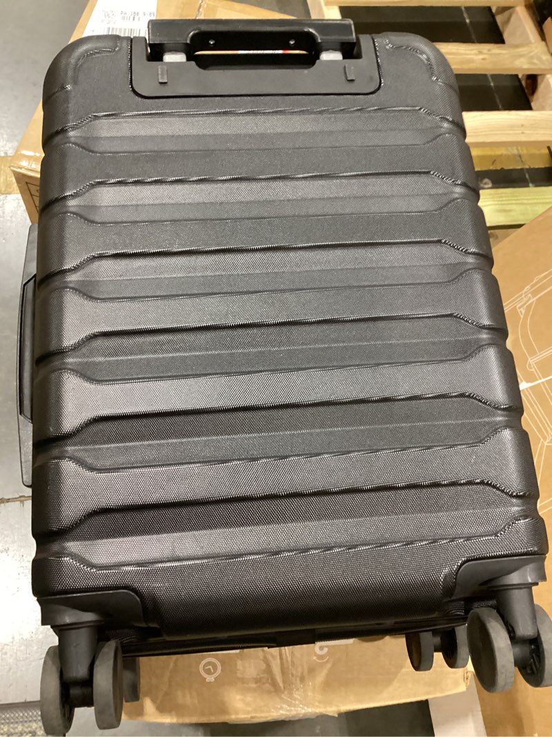 Condition photo showing Good Condition for light flight carry on luggage 22x14x9 airline approved, expandable carry on suitcases with wheels, lightweight luggage, durable hard shell 20 inch rolling suit case for men women travel black black 20 inch