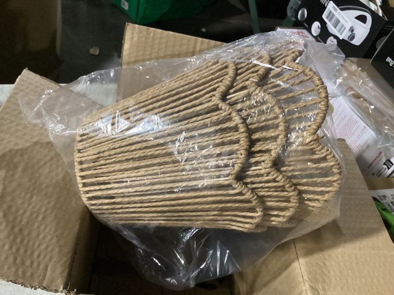 Condition photo showing Good Condition for SIMILAR TO STOCK PHOTO. 3PACK Coastal dome Rattan Shades,Set of 3 Rattan pendant light shades,Replacement Boho hanging lamps shade,Woven Lampshade for Floor Lamps, Pendant Light, Chandelier, Wall Sconces Light Fixture