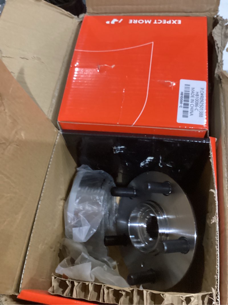 Condition photo showing As Is for a-premium 2 x front wheel bearing and wheel hub kit with nut & 5-lug compatible with honda odyssey 2005-2010