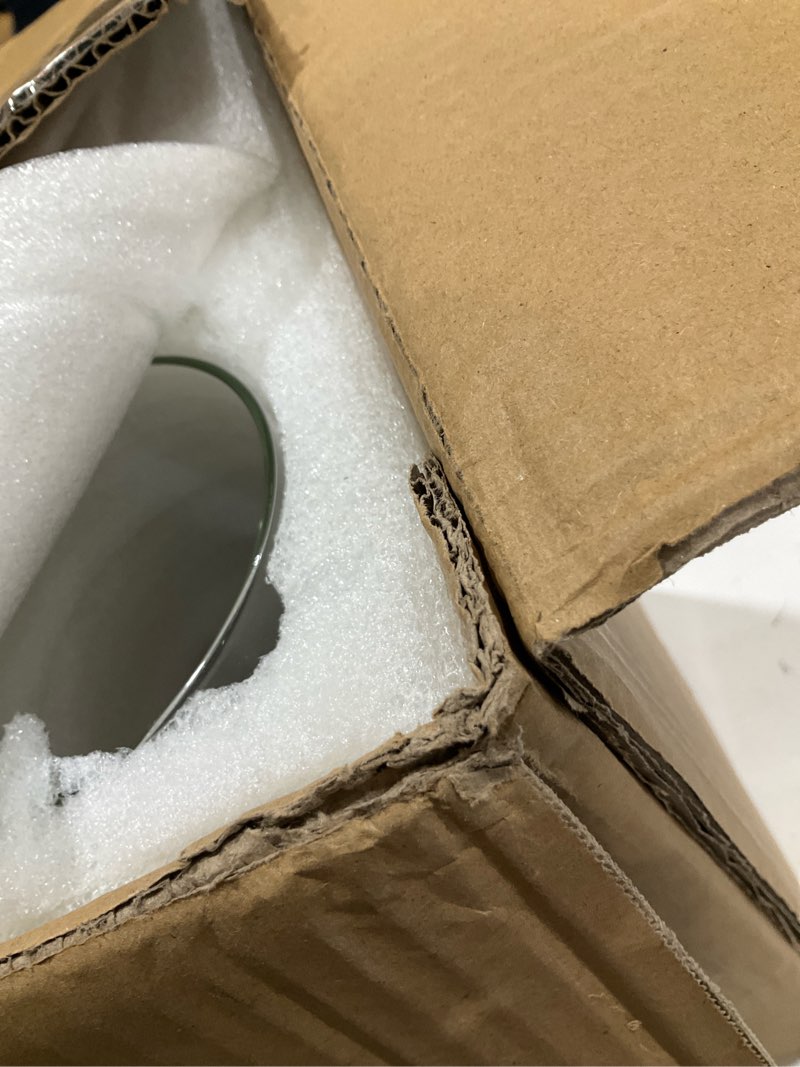 Condition photo showing Good Condition for showgeous 6 pcs hurricane candle holder, d:4" h:16" open ended glass candle cylinder sleeve, clear glass cylinder candle holder, open flame candle chimney tube cover, bottomless cylindrical glass 4" x 16"h 6