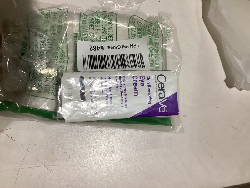 Condition photo showing New/Like New for cerave skin renewing eye cream for wrinkles, under eye cream with peptides + caffeine + niacinamide, for wrinkles & crows feet, paraben free & opthalmologist tested