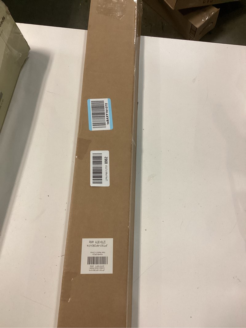 Condition photo showing New/Like New for lazblinds no tools no drill cordless cellular shades, blackout light blocking honeycomb shades for home, thermal insulation blinds for windows, 32" w x 36" h, white blackout-white 32" w x 36" h