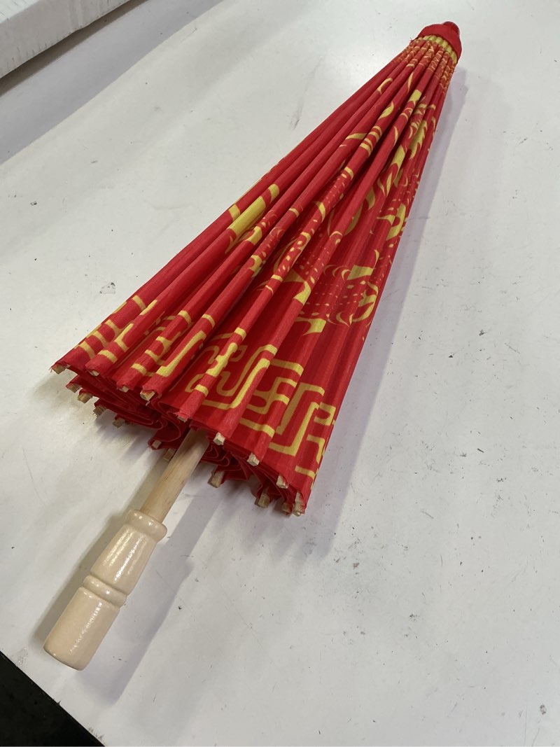 Condition photo showing Good Condition for chinese japanese handmade parasol umbrella,asian decoration diy art dance classical umbrella for wedding parties photography costumes cosplay(1 pcs) umbrella dragon and phoenix 32" cloth umbrella