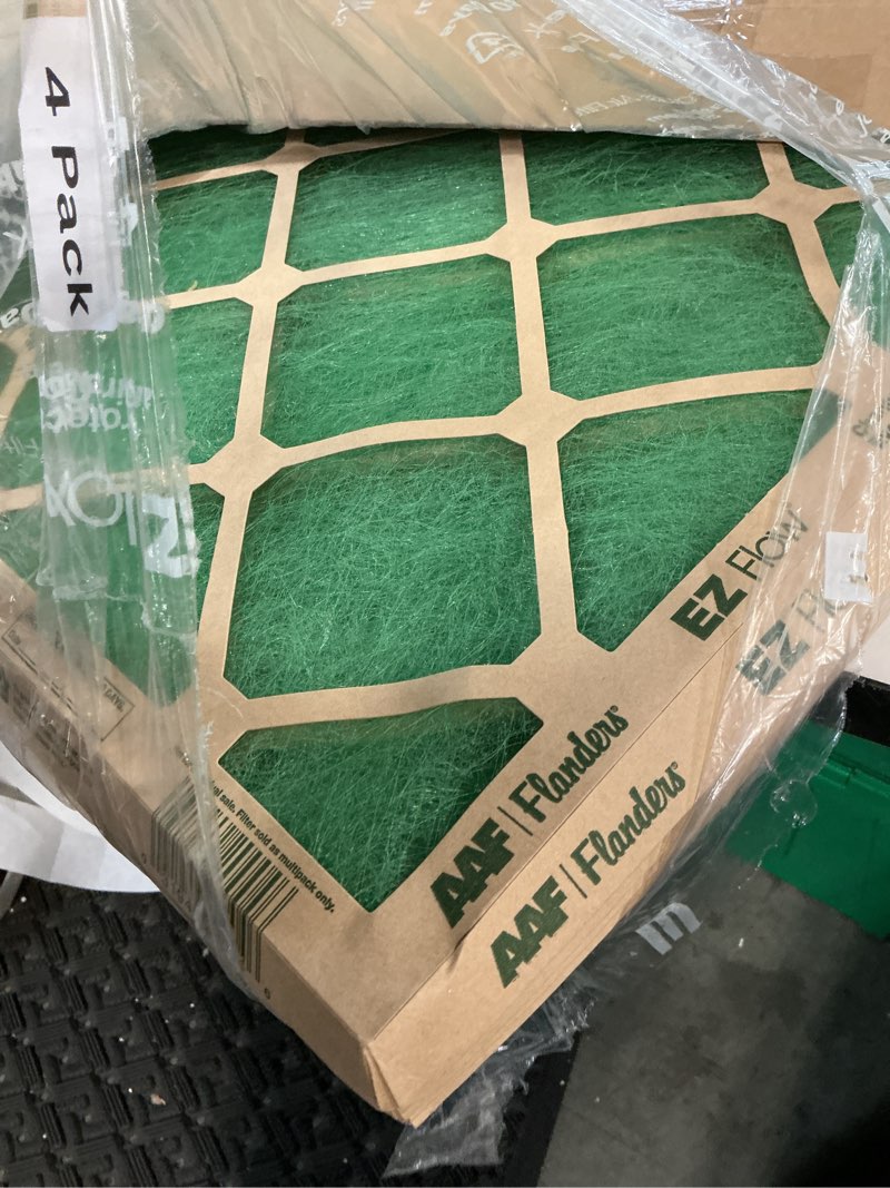 Condition photo showing Good Condition for "20 x 20 x 1 fiberglass air filter merv 1 (4-pack)"