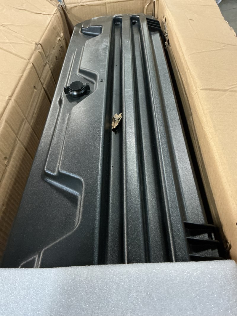 Condition photo showing Good Condition for vevor truck bed storage box, lockable lid, waterproof abs wheel well tool box 6.6 gal/20 l with password padlock, compatible with dodge ram 1500 2019-2021, passenger side, black passenger side dodge ram