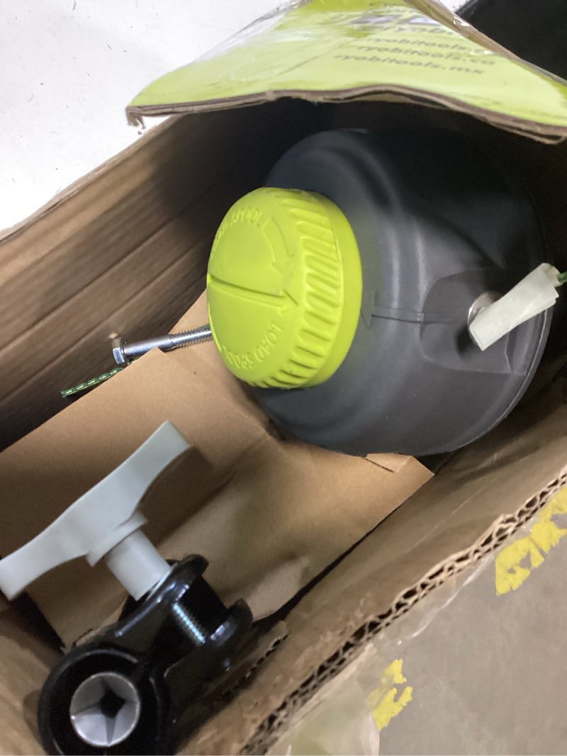 Condition photo showing As Is for 18 in. 10 amp attachment capable electric string trimmer
