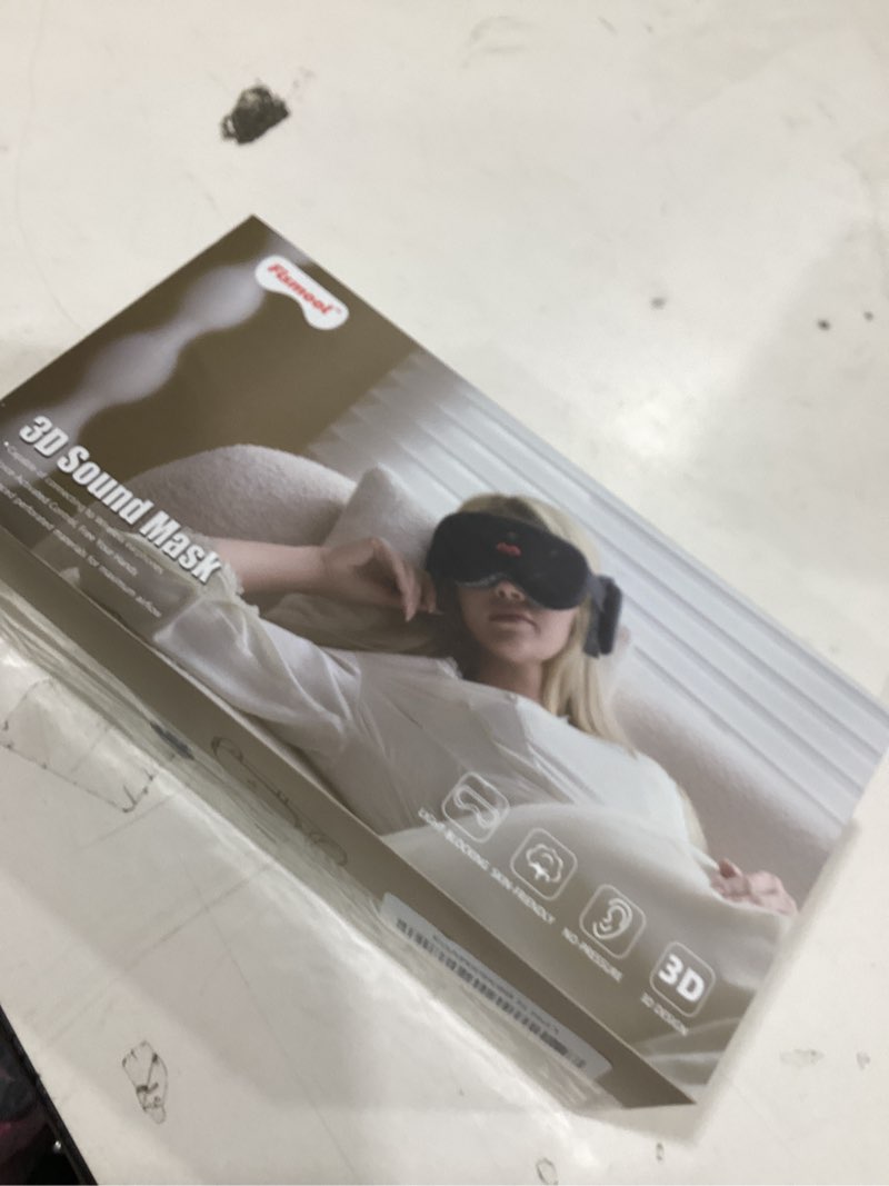 Condition photo showing New/Like New for CLOZIA Sleep Mask Wireless Bluetooth, White Noise Bluetooth Sleep Mask with 12 Soothing Sound, Sleep Mask with Bluetooth Headphones for Travel Yoga Office Meditation, Black