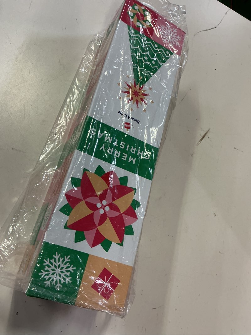 Condition photo showing New/Like New for merry christmas bubble box with holiday caramel corn by send a cake, ready to gift, no assembly required - christmas surprise - unique gift for women, men, adult, kids