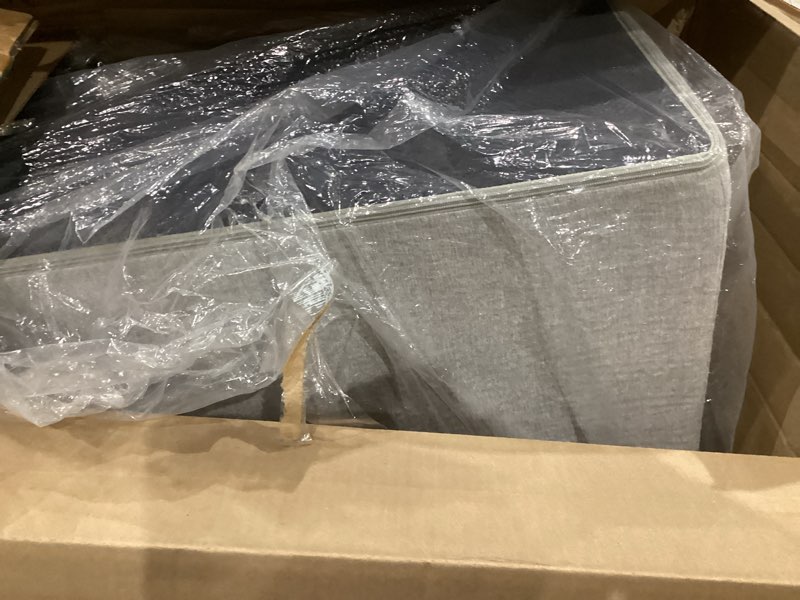 Condition photo showing Good Condition for eheyciga curved dog stairs ramp for high beds 19.7" h, 4-step dog steps for small dogs and cats, pet stairs for high bed climbing, non-slip balanced pet step indoor, light grey fleece-light grey 4-step