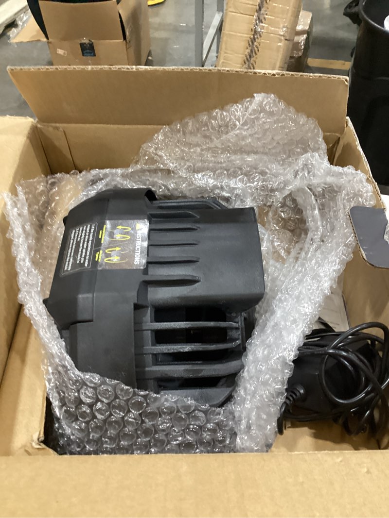 Condition photo showing As Is for portable misting fan, 30,000mah rechargeable battery powered, 4 wind speeds & 4 misting levels, outdoor cooling fan for patio, camping, compatible with 10-13in water bucket(not included)