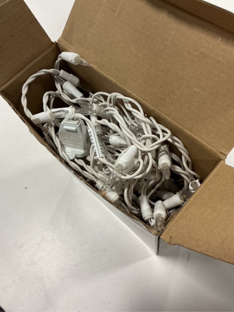 Condition photo showing As Is for Icicle Lights Indoor GE Stay Bright 150 LED