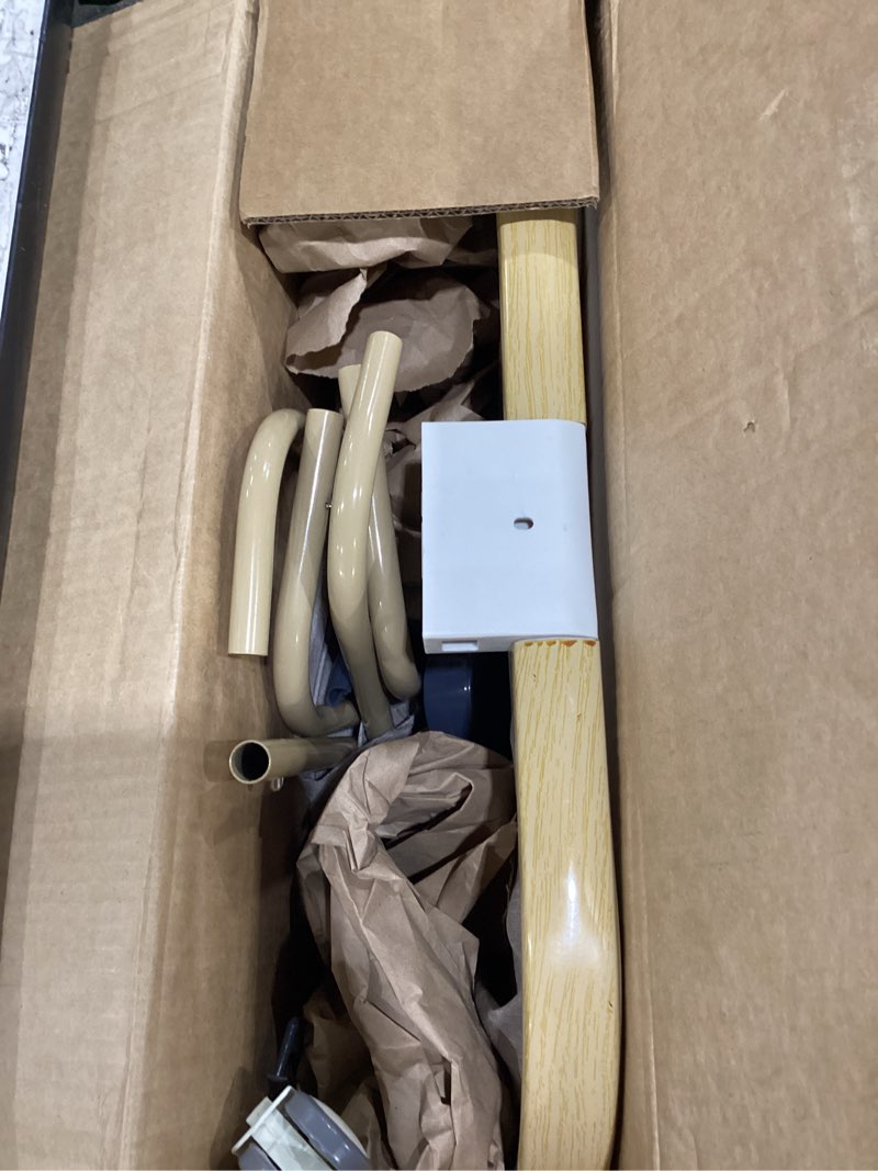 Condition photo showing As Is for NOT TESTED Rocking Baby Bassinet Bedside Sleeper, Detachable Portable Bassinet & Adjustable Crib with 8 Heights, Breathable Mesh, Storage Basket & Mobile Toy for Newborns to Toddlers(Oatmeal)