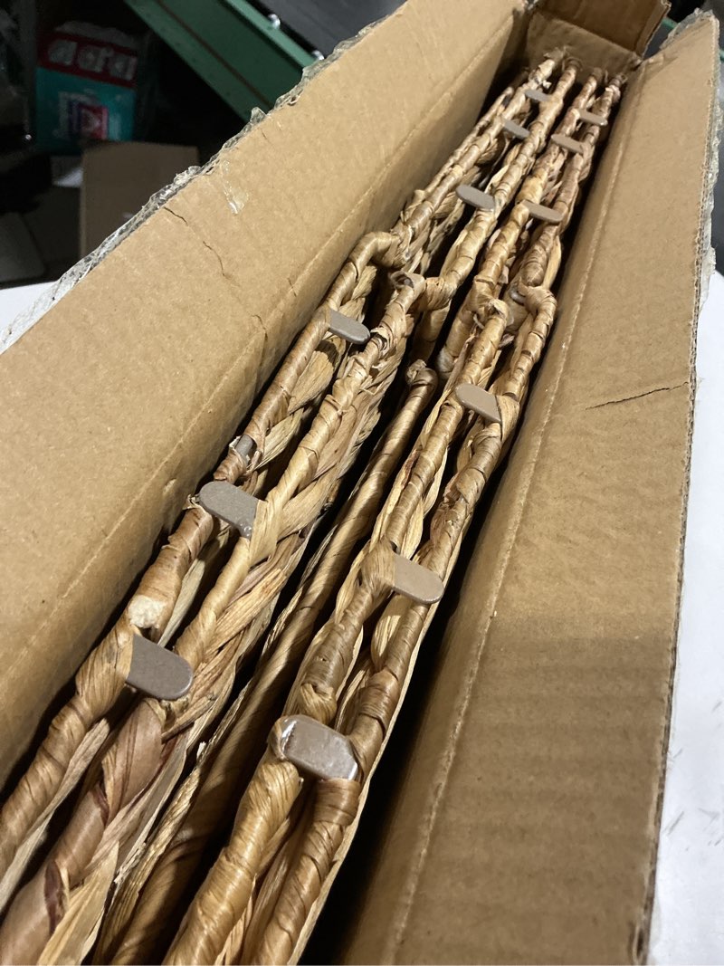 Condition photo showing Good Condition for 11x11in Wicker Storage Basket Set of 2 Collapsible Hyacinth Cube Storage Baskets,Storage Bins for Organizing Storage Basket with Built-in Handles