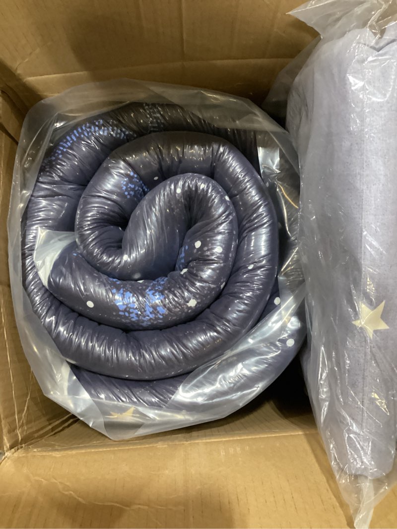 Condition photo showing New/Like New for maxyoyo black moon and star futon mattress, padded japanese floor mattress quilted bed mattress topper, extra thick folding sleeping pad floor lounger guest bed for camping couch, queen queen moon and star