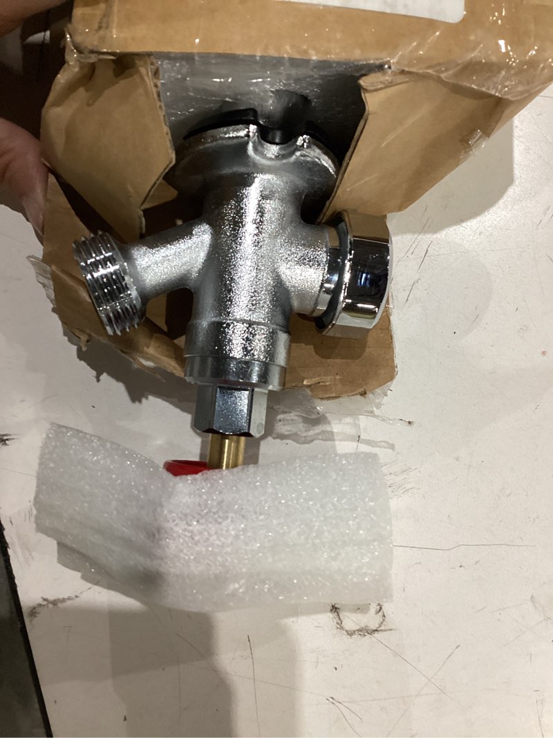 Condition photo showing As Is for 12 inch frost free sillcock, 1/2" pex x 3/4" ght hose bibb | solid brass, anti-siphon outdoor spigot with vacuum breaker, frost proof garden valve for pex pipe 12 inch crimp pex
