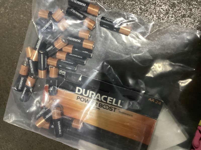 Condition photo showing As Is for duracell coppertop aa alkaline batteries – 24 pack