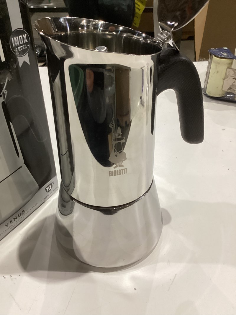 Condition photo showing Good Condition for Bialetti - New Venus Induction, Stovetop Coffee Maker, Suitable for all Types of Hobs, Stainless Steel, 10 Cups (15.5 Oz), Silver