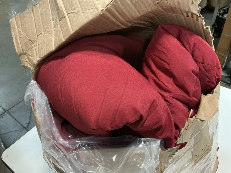 Condition photo showing Good Condition for Tudomro Egg Chair Cushion Filling 2.58 kg Replacement Rocking Chair Cushions High Back Swing Hammock Egg Hanging Cushion Thicken for Indoor Outdoor Patio Garden(Red,1 Pcs) 1 Red