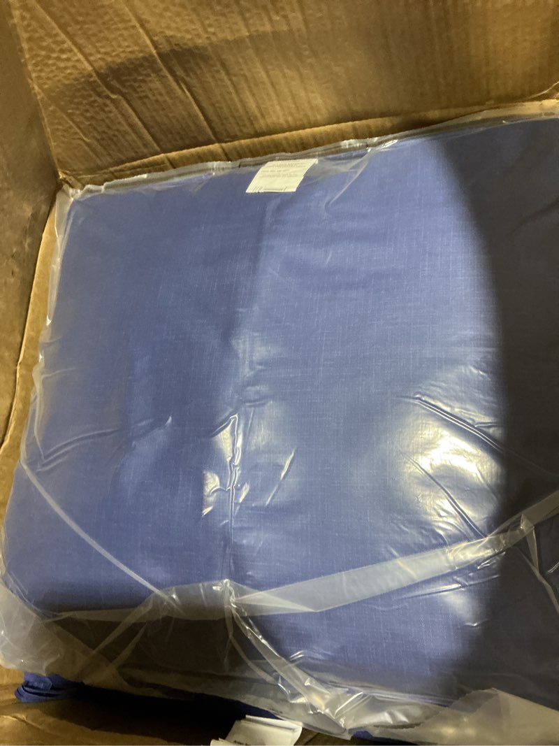 Condition photo showing Good Condition for arden outdoor deep seat cushion set, 24 in x 24 in, weather-proof, rain-proof, fade resistant patio cushion for chair, sofa, and couch cobalt blue texture polyfill cobalt blue texture 1 pack