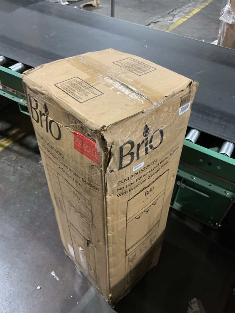 Condition photo showing Good Condition for Brio 520 Bottom Load Water Cooler Dispenser for 5 Gallon Bottle w/ 2 Stage Filter | Hot Cold & Room Temp Water Options for Home & Office | Removes Chlorine, VOC's, Bad Taste & Chemicals