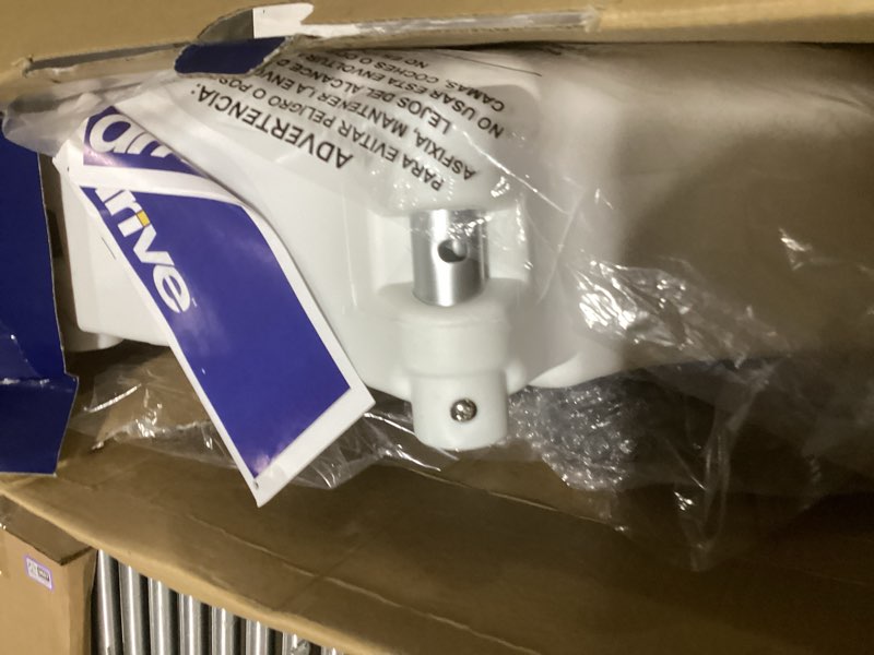 Condition photo showing Good Condition for drive medical 2-in-1 raised toilet seat with removable padded arms - elevated bathroom safety support - secure locking attachment - easy height assistance - durable construction, standard toilets