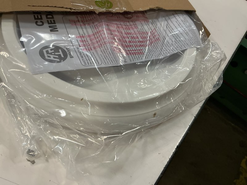 Condition photo showing New/Like New for 2packs molded nylon ceiling medallion for light fixtures and ceiling fans, 9.8"od x 4"id x 0.94"p (fits canopies up to7-1/4")?white?