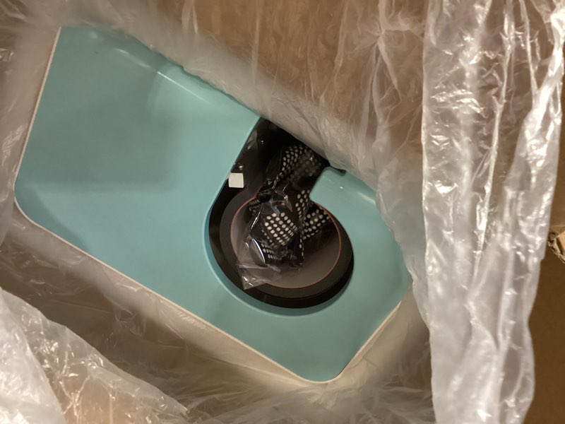 Condition photo showing Good Condition for eenour auto tumbler heat press machine, automatic rotating tumbler press, pressure setting mug press for seamless print, even heating cup press, for 11-32oz sublimation tumblers, mugs, glasses light blue