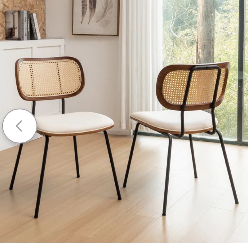 Bedran Vegan Leather Side Chair Dining Chair (Set of 2)