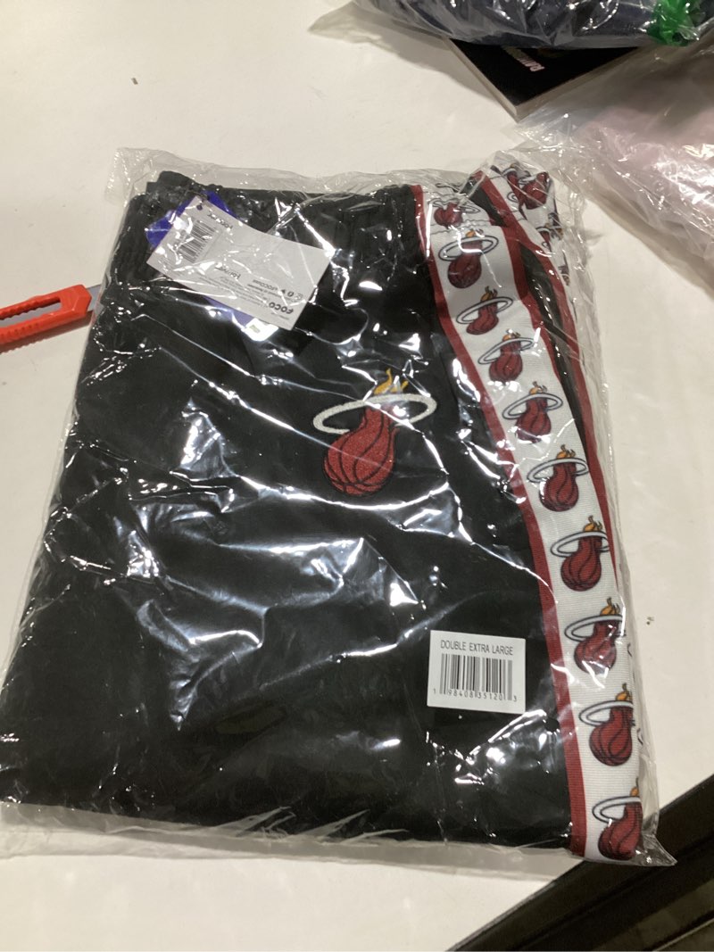 FOCO Men's Standard NBA Team Color Stripe Logo Track Suit Pants