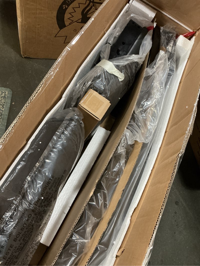 Condition photo showing Good Condition for Signature Design by Ashley Haddigan Upholstered Barstool, 2 Count, Slat Back Design, Cushioned Seat, Wood, 25.5" H, Dark Brown 2 Count Dark Brown