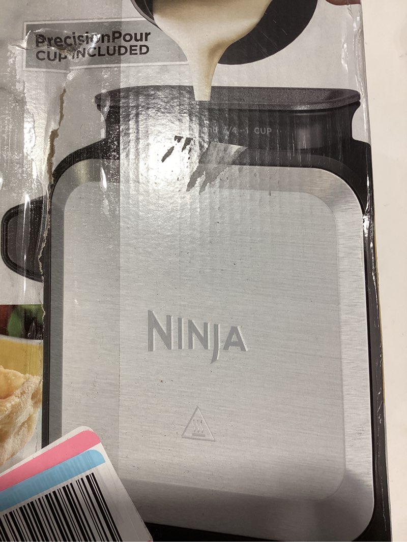 Condition photo showing New/Like New for Ninja Belgian Waffle Maker PRO NeverStick – Vertical Design, No-Mess Nonstick, 5 Shade Settings + Specialty Mode, Fluffy & Crispy Waffles, Easy Cleanup, BW1001C (Canadian Version)