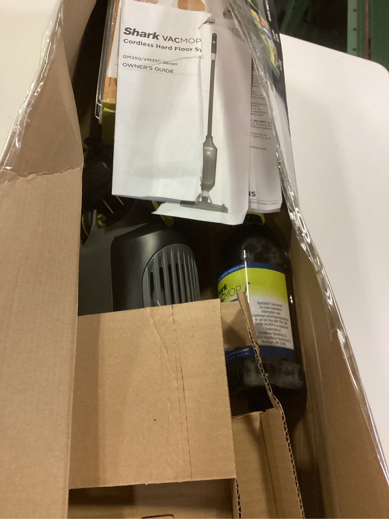 Condition photo showing As Is for Shark VACMOP Pro Cordless Hard Floor Vacuum Mop with Headlights VM252