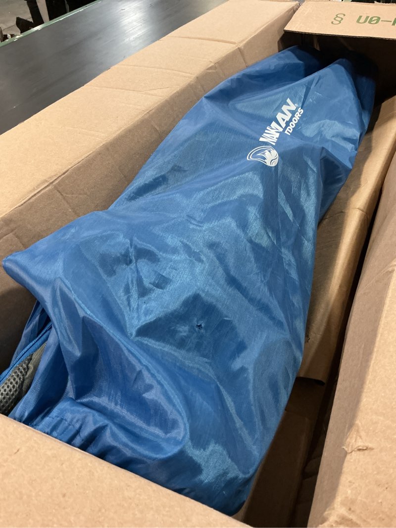 Condition photo showing Good Condition for wakeman oversized camp chair-300lb capacity big tall quad seat with cup holder, cooler, carry bag for tailgating, camping, fishing outdoors (blue)