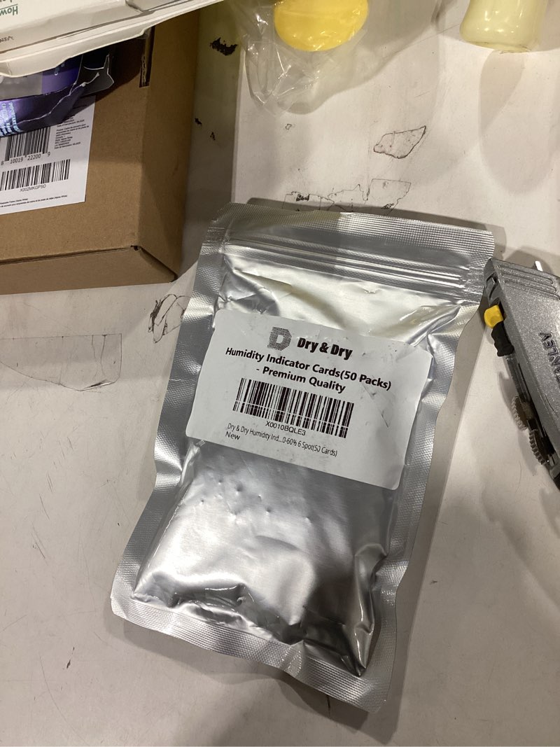 Humidity Indicator Cards 50 Pack(Reusable) - 10-60% 6 Spot(50 Cards)