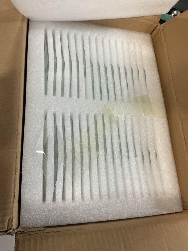 Condition photo showing New/Like New for 2 x 6 inch beveled glass squares (30 pieces) for stained glass art & design (2 x 6 inches) 2 x 6 inches bevel glass