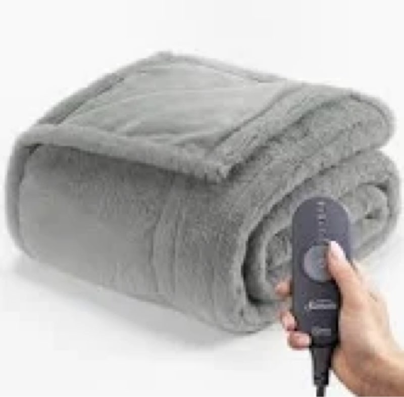 Grey electric blanket