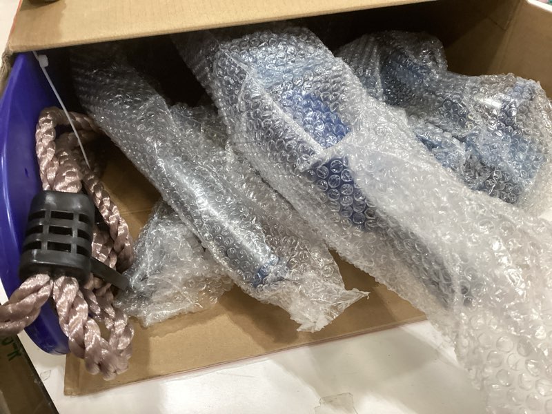 Condition photo showing Good Condition for Gym1 Doorway Swing & Pull-Up Bar Gym - Pull-Up Bar Strength Training & Kids Exercise Equipment - Sensory Swing & Rope Ladder Indoor Playset - Indoor Playground for Kids - 2-Piece, Blue 2 Piece Blue