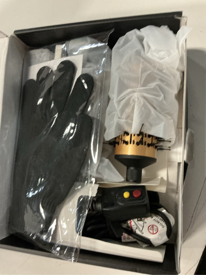 Condition photo showing Good Condition for 4 in 1 rotating hair dryer brush spinning with detachable brush(2" & 1.5"),negative ionic brush blow dryer 100-120v,3 heats and 2 speeds rotating hot air brush for curling,straight,drying black