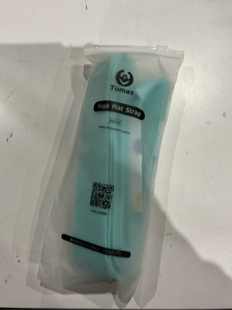 Condition photo showing New/Like New for Tumaz Yoga Mat Strap [MAT NOT Included] (2 Sizes) with Extra Thick & Comfy Delicate Texture, Adjustable Yoga Mat Carrier 85 IN 14. Turquoise