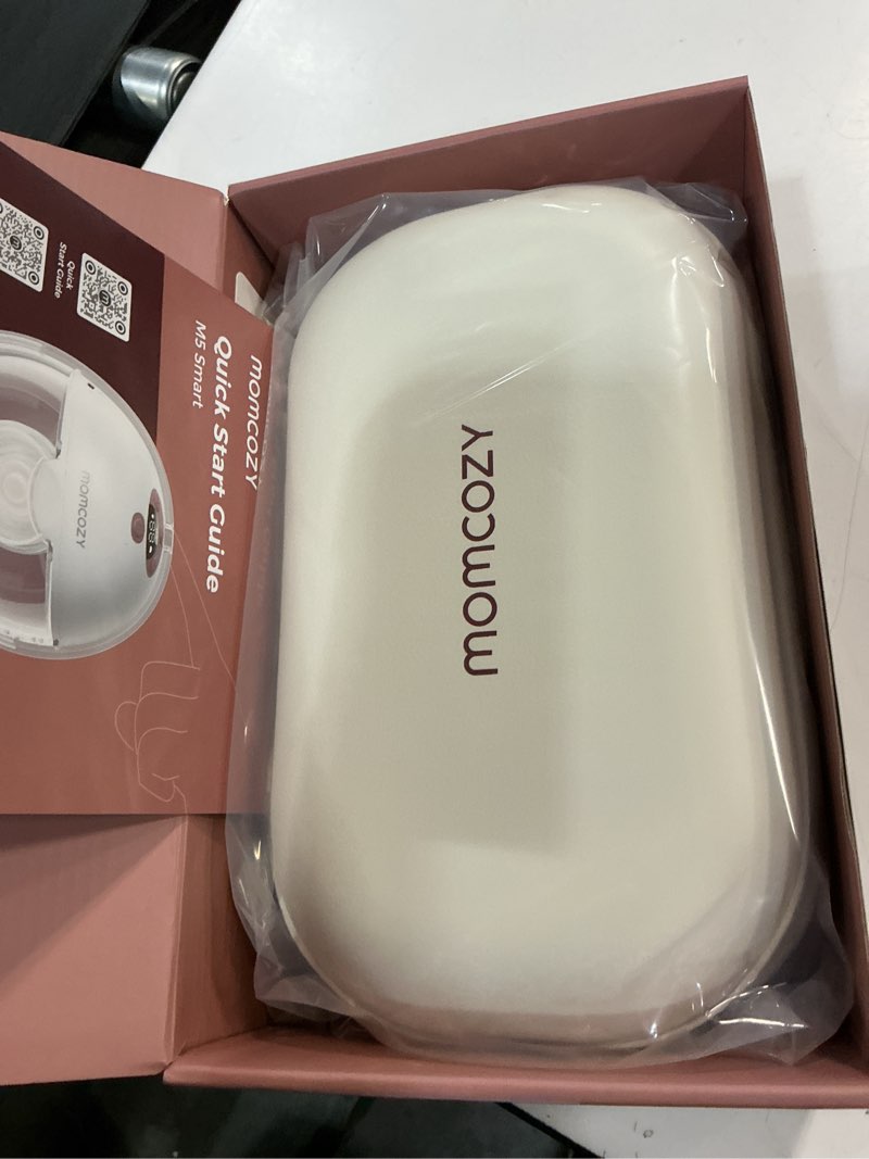 Condition photo showing Good Condition for momcozy m5 smart app controlled wearable breast pump, hands-free wireless electric pump, 3 modes 9 suction levels, bpa-free, portable lightweight, 24mm flange, 2-pack cozy red m5-r2