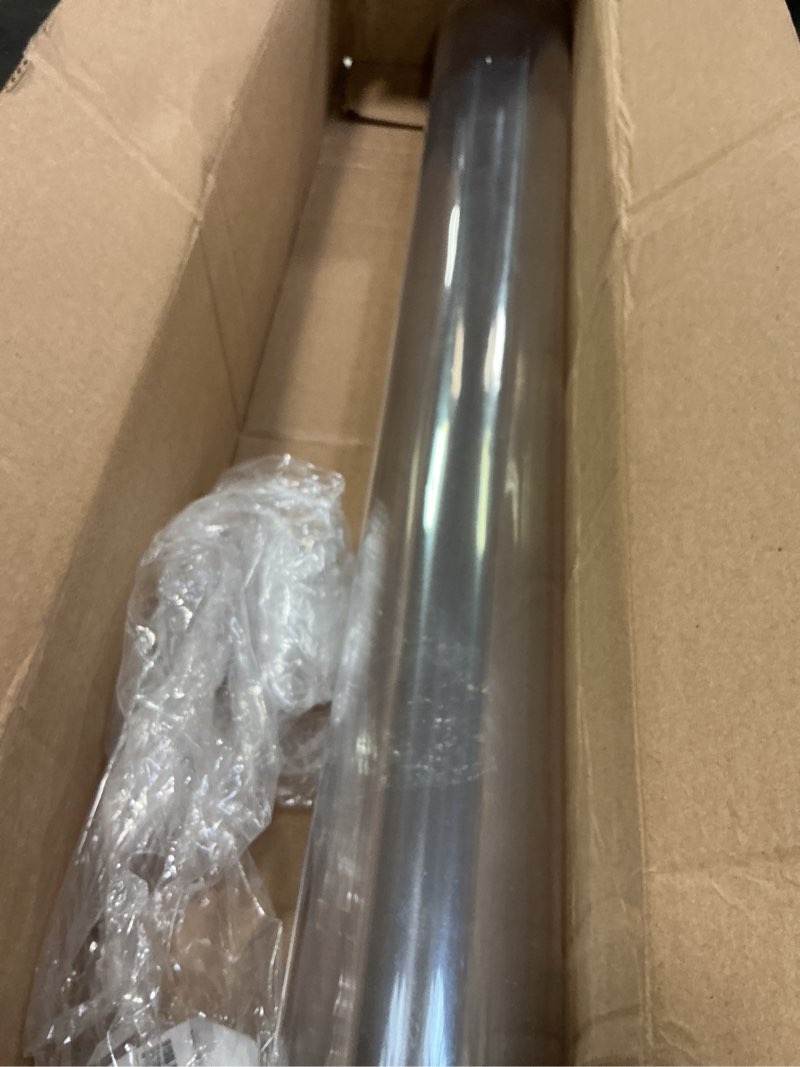Condition photo showing Good Condition for lovepads clear desk mat 24 x 48 inch, 1.5mm thick clear table protector, waterproof plastic table cover protector, pvc desk protector mat, vinyl desk cover for desktop, coffee & dining table 24" x 48" (rectangular) clear 1.5mm