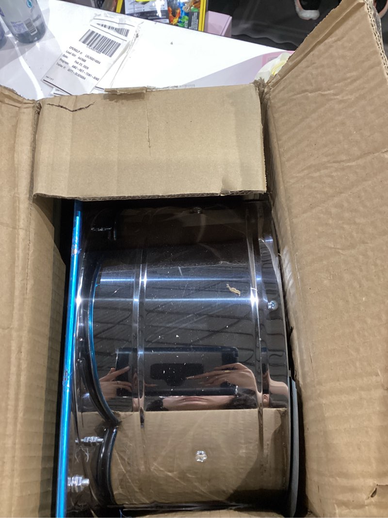 Condition photo showing As Is for 12 Inch Exhaust Fan with Plug, 1558CFM Through-the-Wall Ventilation Fan with Light Weight Pure Copper Motor, for Laundry Room, Toilets, Garage, and Shopping Mall, 110V (12 inch, silver)