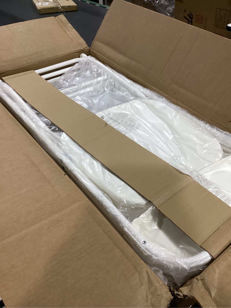 Condition photo showing As Is for (6;chairs) Sweetcrispy Folding Chairs) Pack, Plastic Foldable Chairs with 330-Pound Capacity, Sturdy Metal Portable Chair, Easy to Use and Store, Outdoor and Indoor, for Home, Office, Party, Comfy, White White 16 Pack