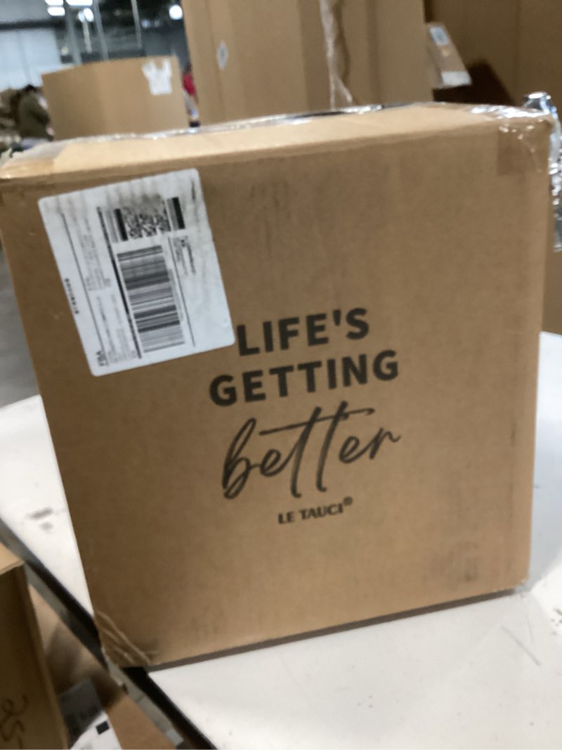 Condition photo showing Good Condition for Ceramic Rustic Vase, 10.8 Inch Farmhouse Minimalist Tall Flower Vase for Table, Living Room, Home Decor, Bathroom, Holiday, Wedding, Set of 1, Sandstone Black Sandstone Black 10.8 inch