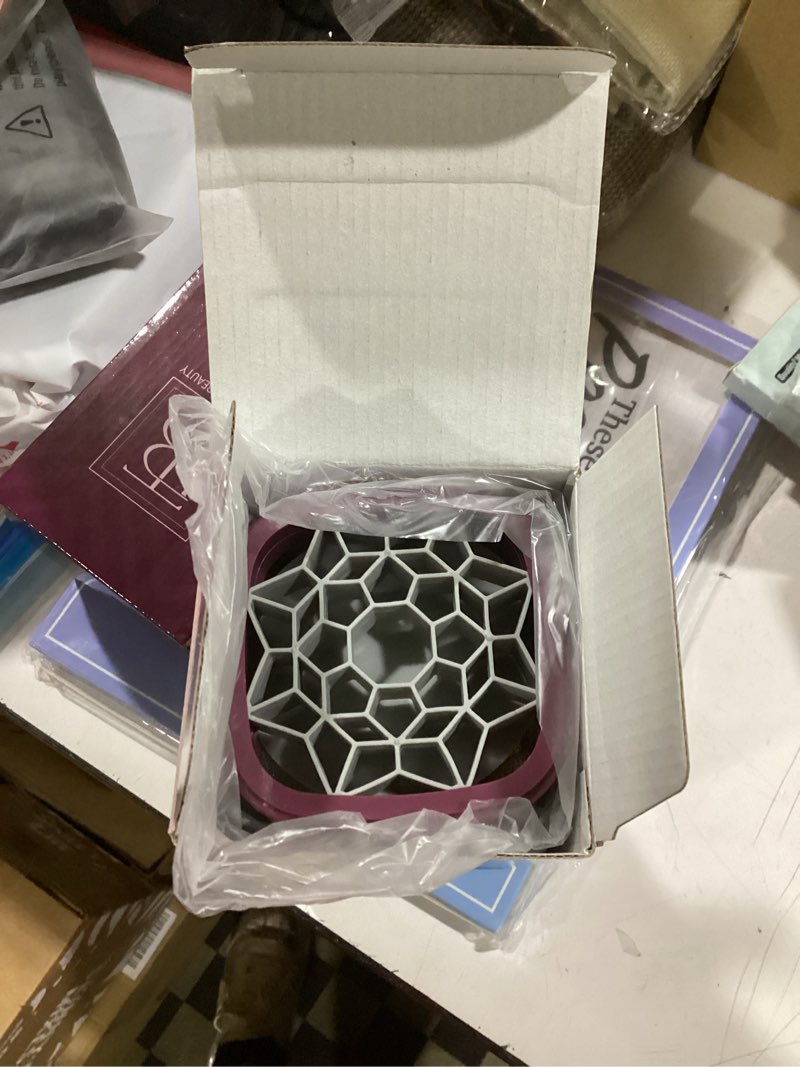 Condition photo showing Good Condition for BOLD’N’TRUE BEAUTY Electric Makeup Brush Cleaner Set – Automatic USB-C Deep Cleaning Machine with Rubber Pad, Plug & Gift Bag | Portable Makeup Brush Washer, Perfect Beauty Gift for Her Bordeux / Transparent