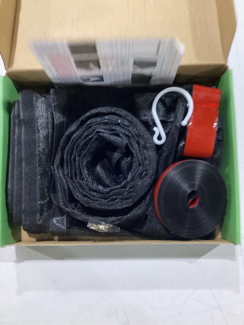 Condition photo showing Good Condition for hofudon upgraded magnetic screen door mesh, full strip magnets, heavy duty fiberglass mesh, door screen magnetic closure for single door size 36 x 82 inch, screen door size 38 x 84 inch black fits door size 36'' x 82'' black
