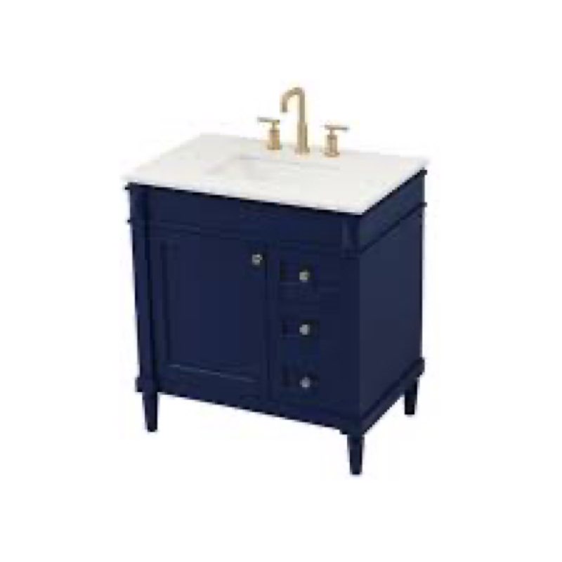 single bathroom vanity set