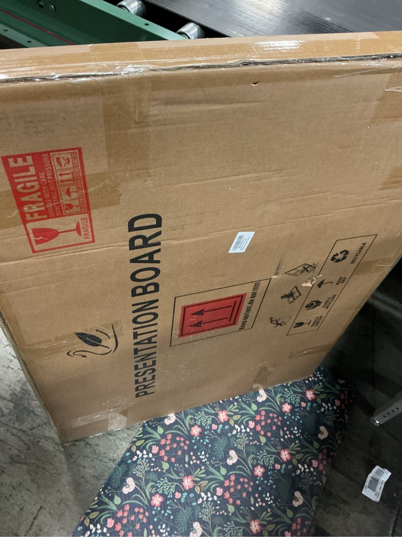 Condition photo showing New/Like New for SWANCROWN Enclosed Bulletin Boards Protective Information Case Locking Display Cabinet for Office School,Resin Glass Door,38x28 inches(9xA4) Gray Felt 38" x 28"