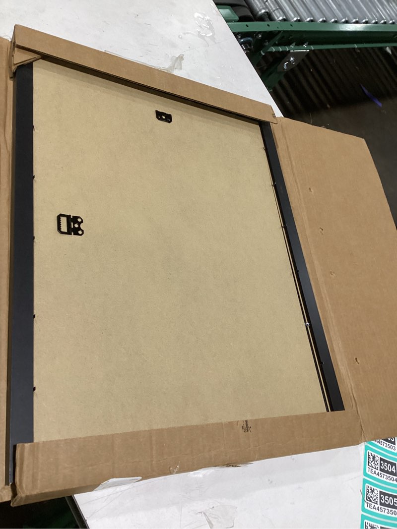 Condition photo showing Good Condition for MCS Classic Studio Gallery Frame, Black Woodgrain, 18 x 24 in, Single, Classic Black Black Woodgrain 18x24 - Classic 1-Pack
